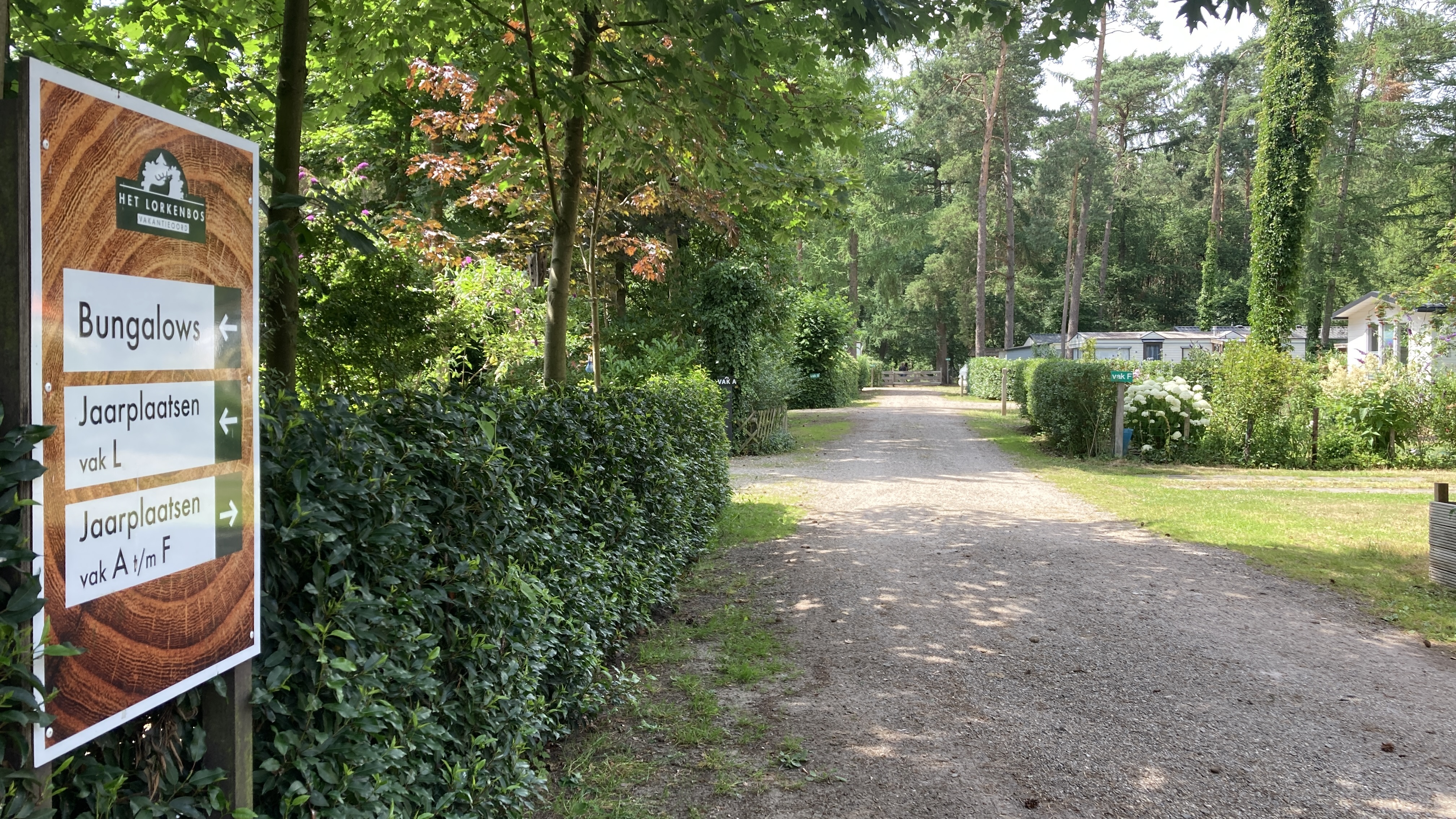 Chaletpark borden