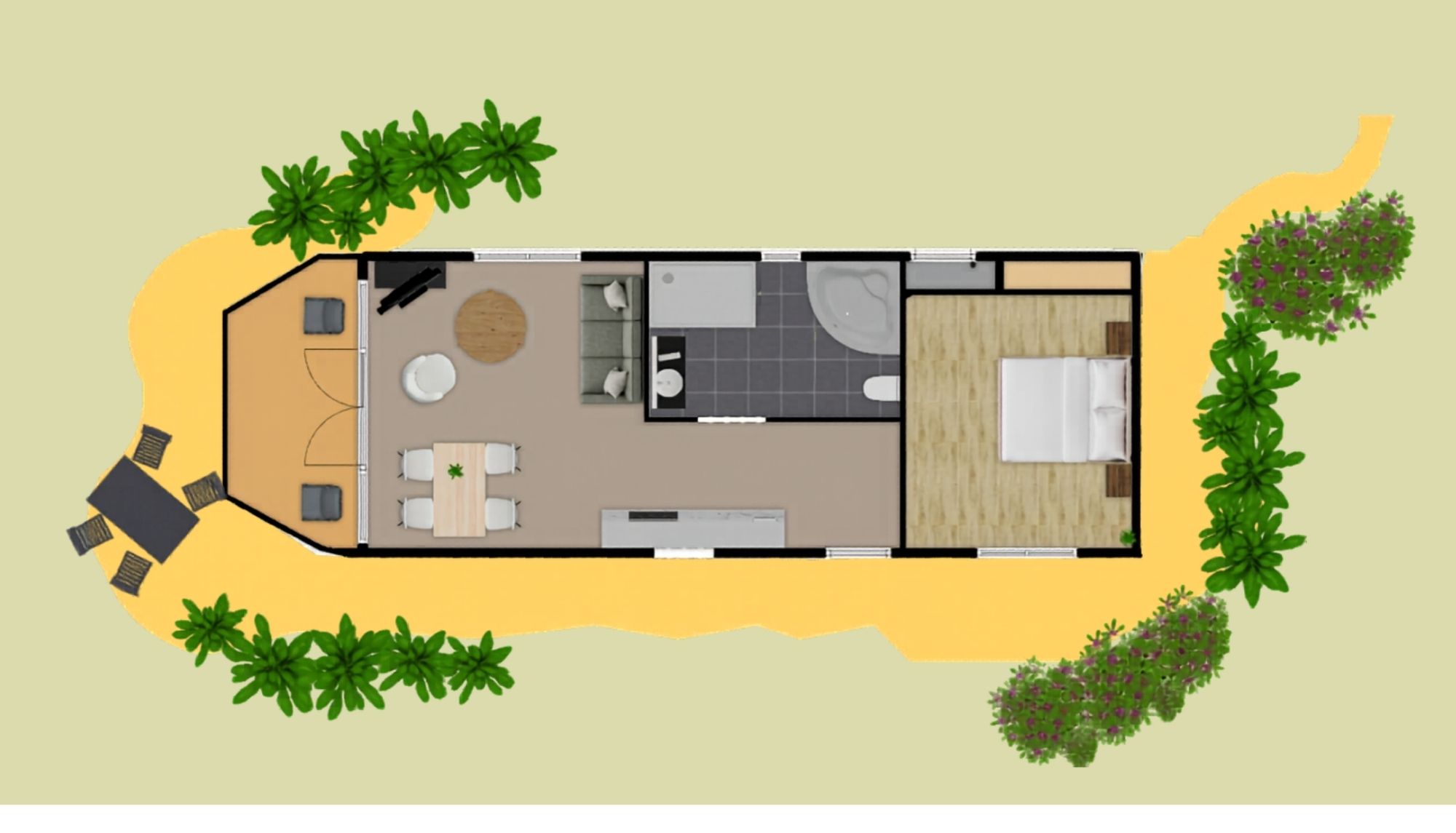 Bungalow type Veluwe 2p rolstoelvriendelijk