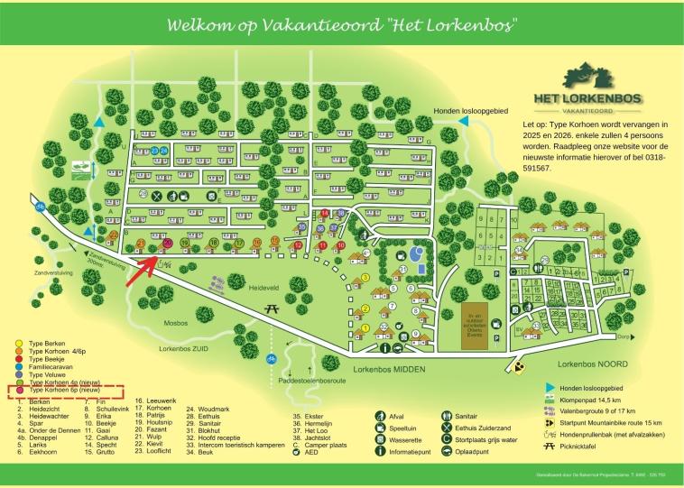 Korhoen 6p lokatie