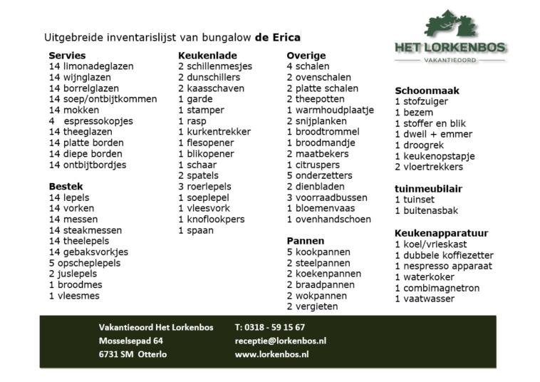 Inventaris Erica