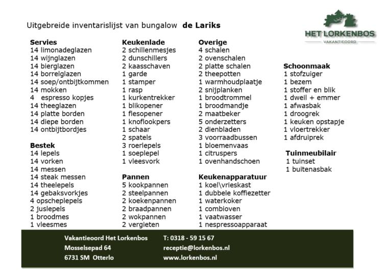 Inventaris Lariks