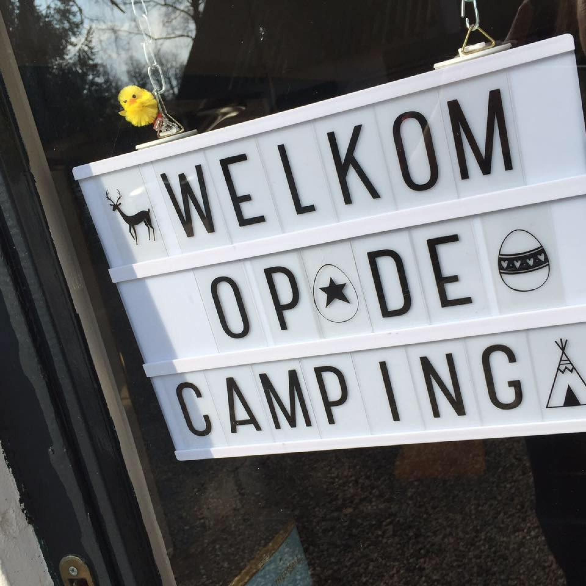 Welkom op de camping kamperen